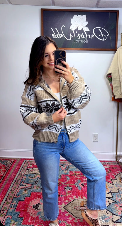 Snowflake My Winter Zip Up Jacket