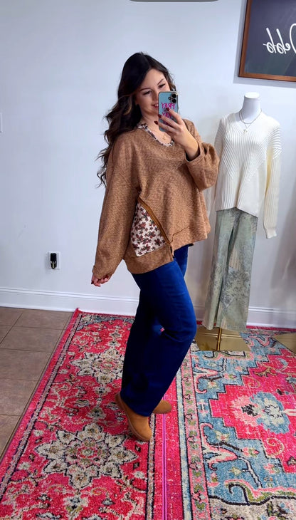 Touch of Floral Pullover