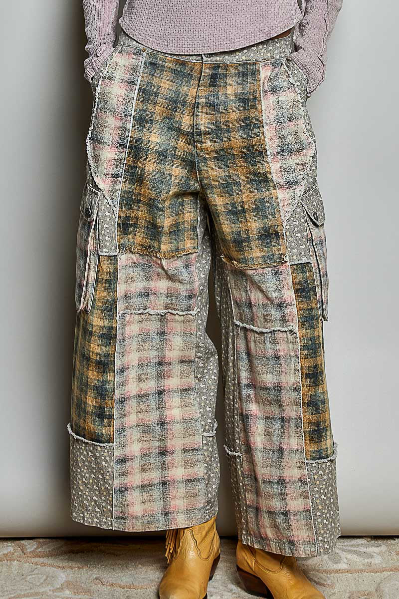 Wild & Free Patchwork Pants- POL