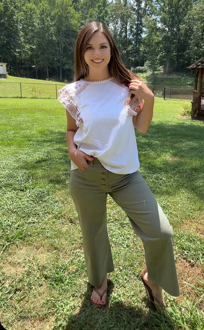 Darling Embroidered Top
