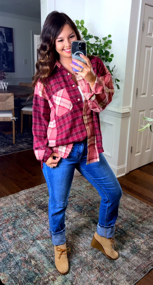 Darling Plaid Flannel (4 Colors)