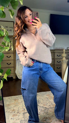 Soft To Touch Half Zip Up Pullover Sweater