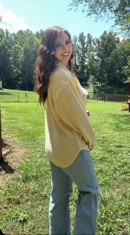*RESTOCK* The Darling Button Up (Yellow)