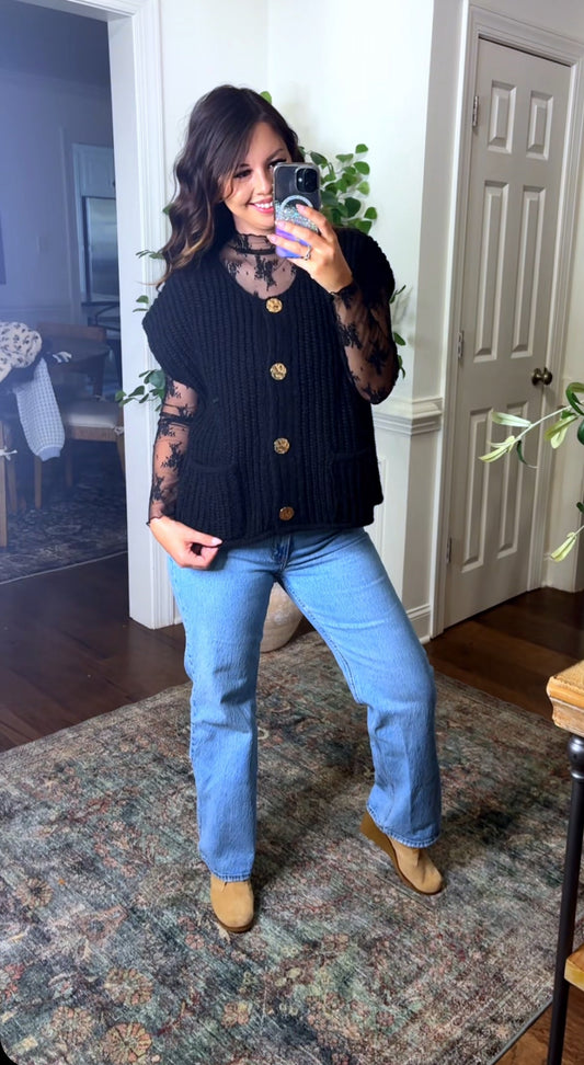 Just A Girl Sweater Vest (3 Colors)
