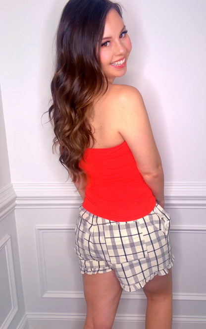 Ruffle Bottom Shorts (2 colors)