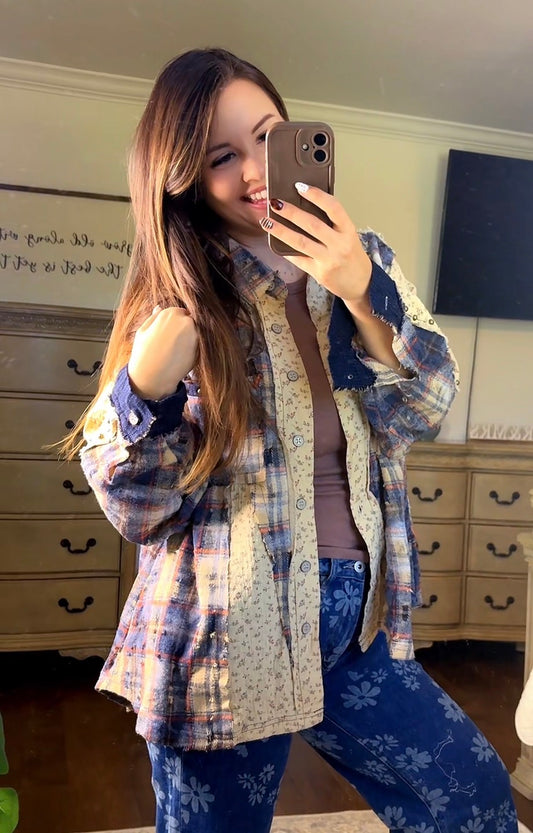 Prairie Patchwork Flannel- POL