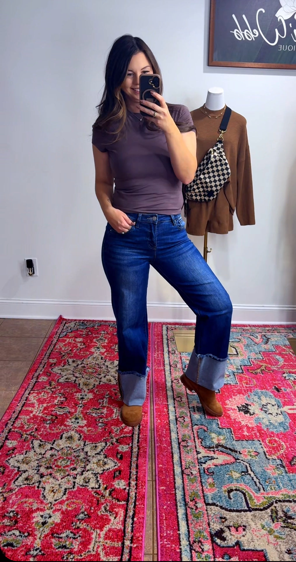 High Cuff Risen Denim