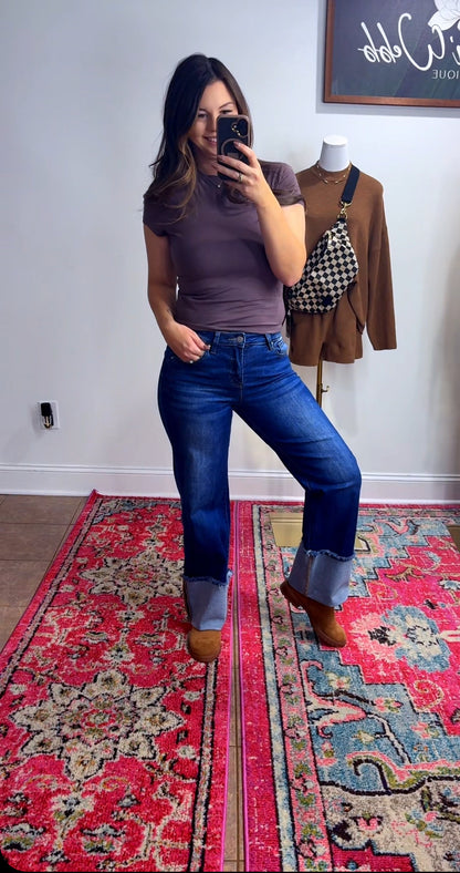 High Cuff Risen Denim