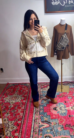 Ivory Stud Jacket