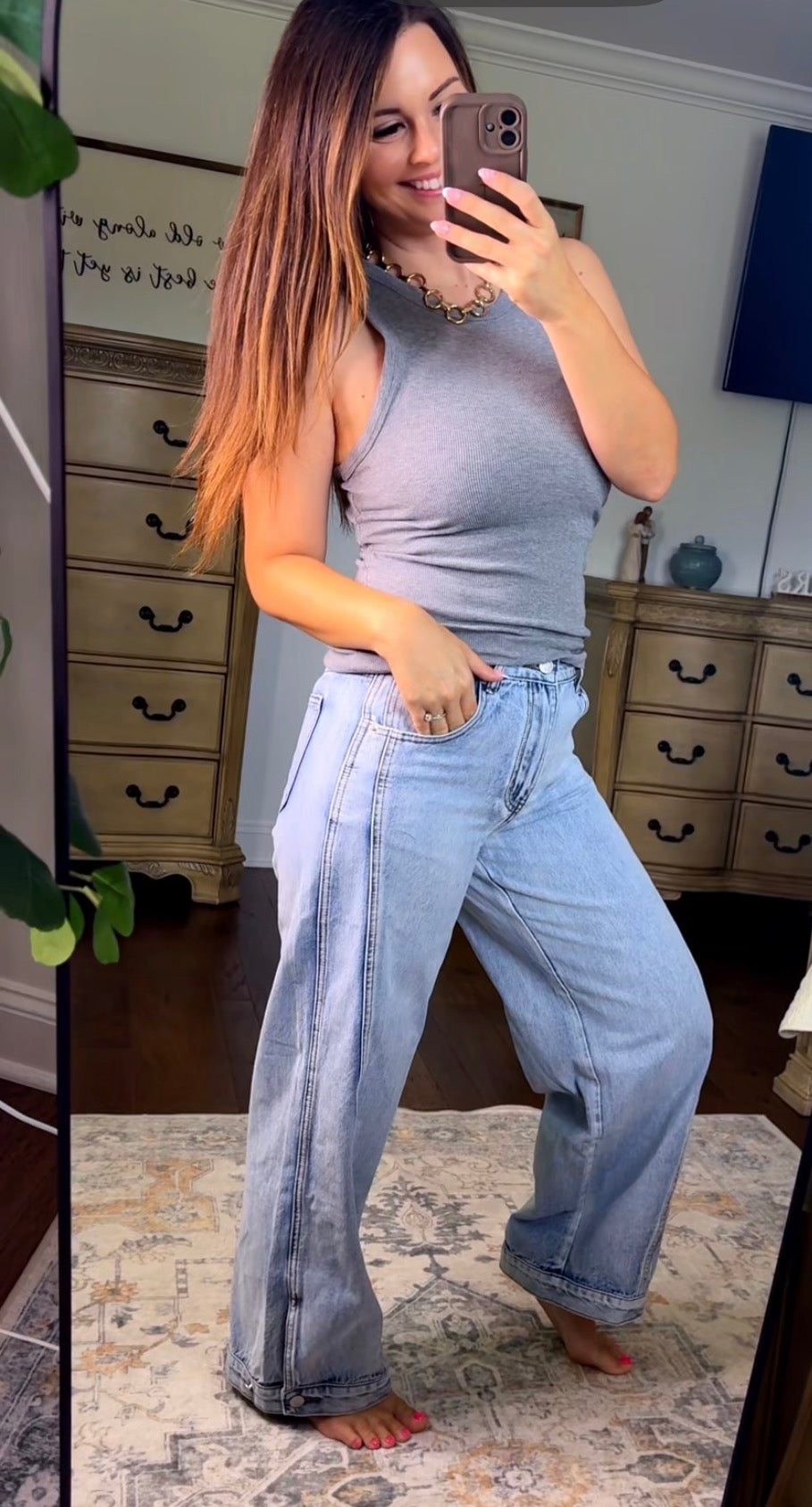 Vintage Curve Wide-Leg Jeans Aaron & Amber