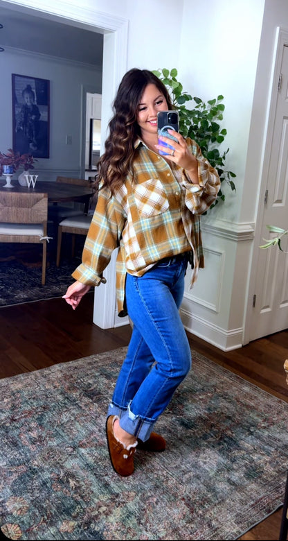 Darling Plaid Flannel (4 Colors)