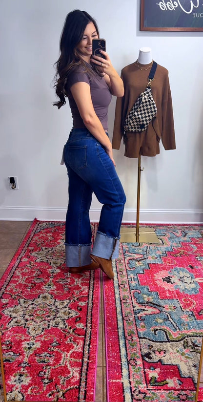 High Cuff Risen Denim