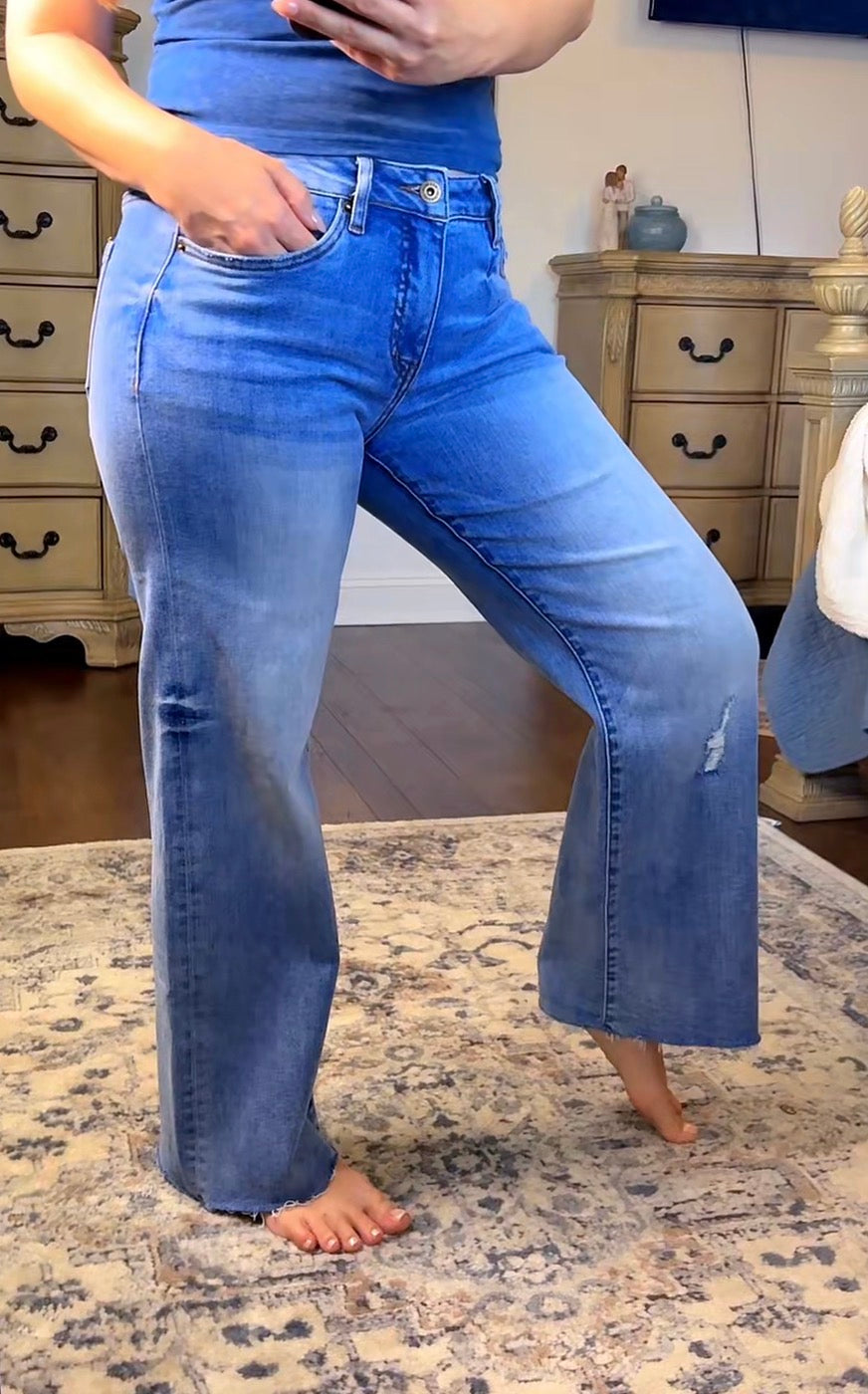 MID RISE Ankle WIDE LEG