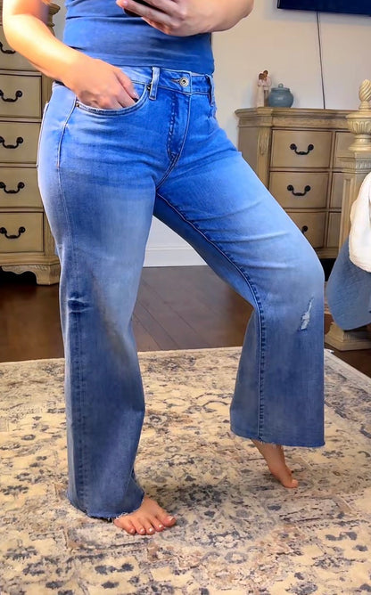 MID RISE Ankle WIDE LEG