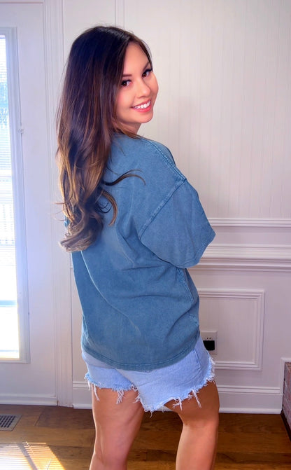 Oversized Mineral Wash T-shirt (5 Colors)
