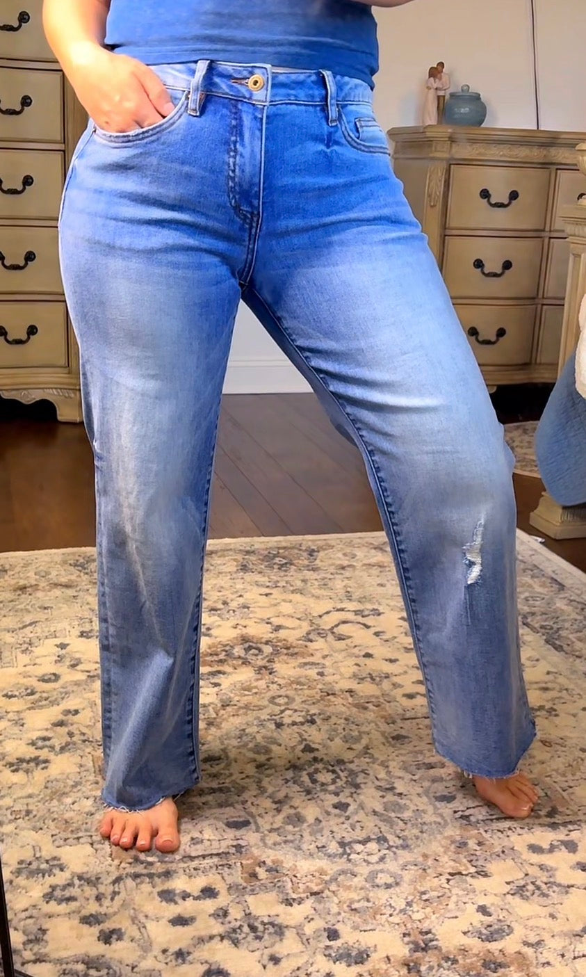 MID RISE Ankle WIDE LEG