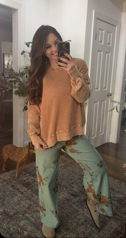 Autumn Ribbed Top (4 Colors)