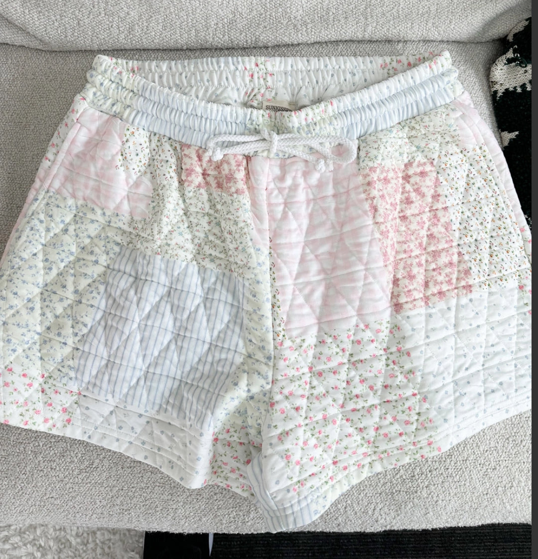 Quilted Pastel Shorts
