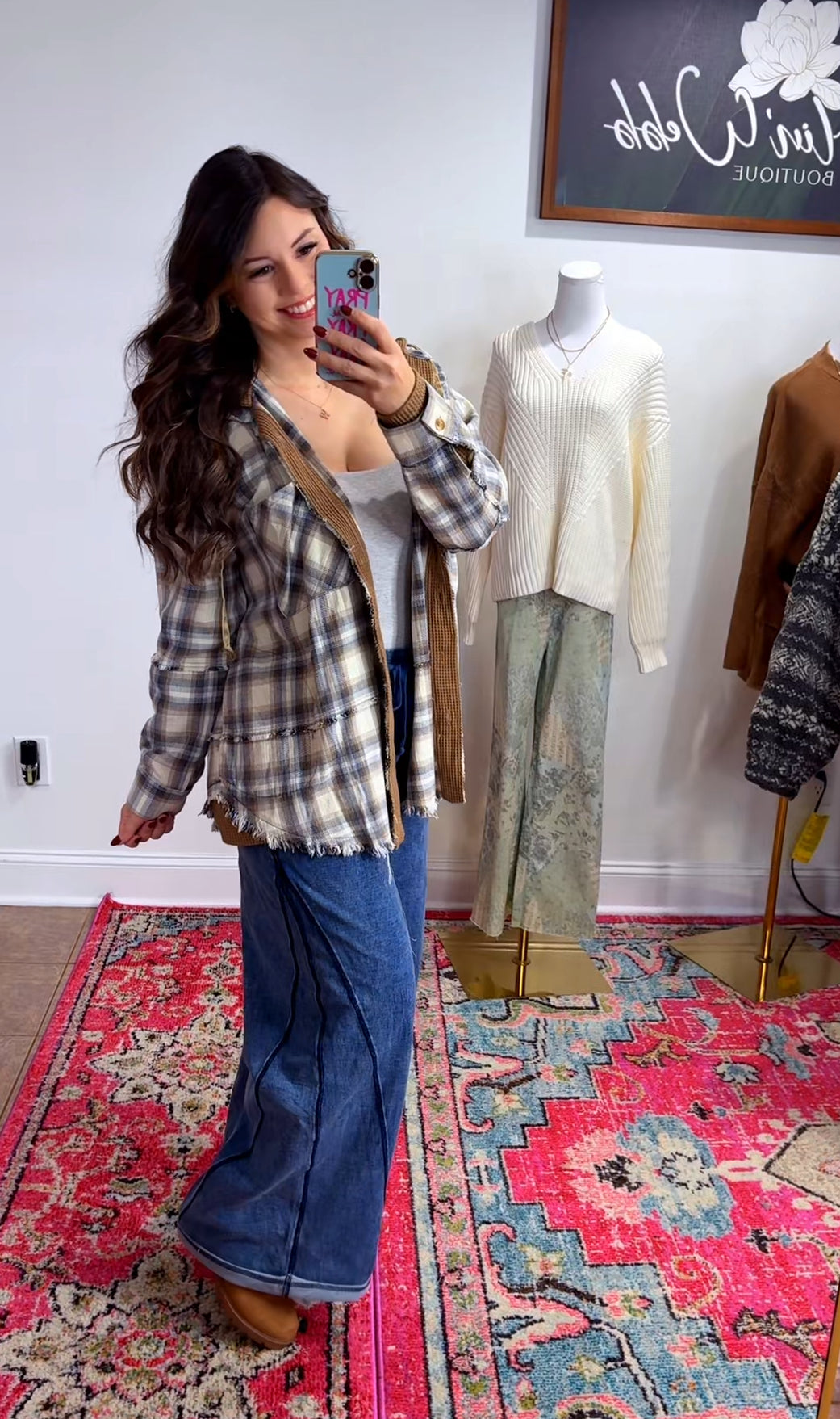 Hooded For Fall Flannel (2 Colors)