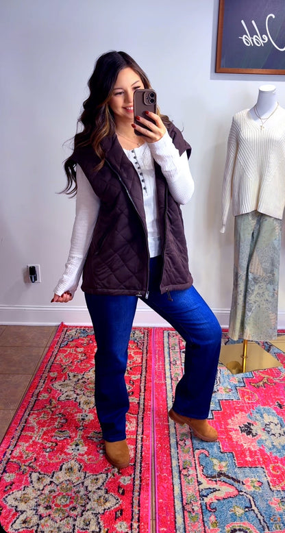 Quilted For Fall Vest (2 Colors)