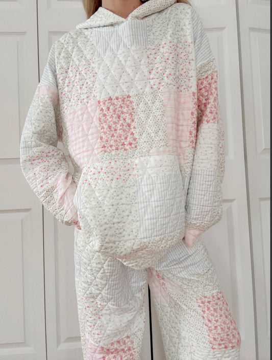 Quilted Pastel Hoodie