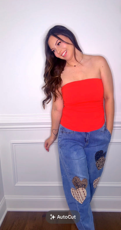 Easel Heart Jeans (Restock)