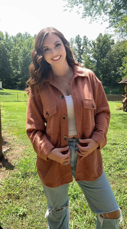 The Darling Button Up (Rust) PREORDER SHIPS 8/22
