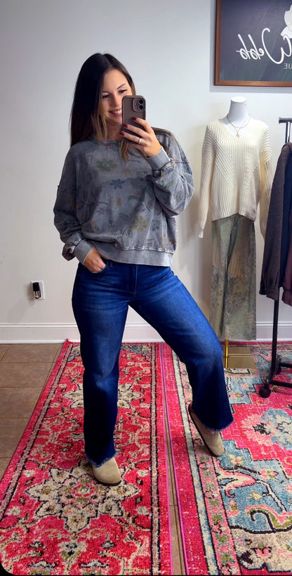 Fall Floral Pullover (2 Colors)