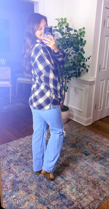 Plaid Darling Pullover