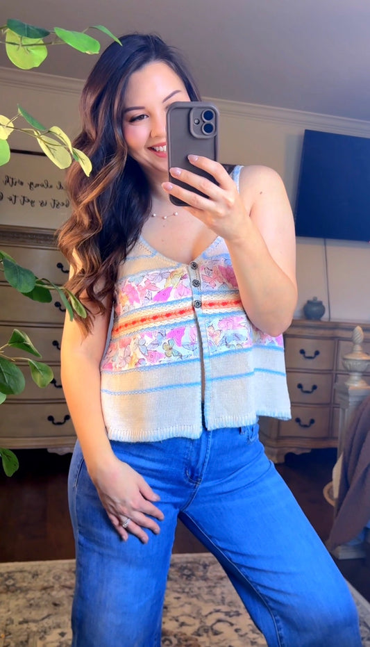 Butterfly Detail Tank Top