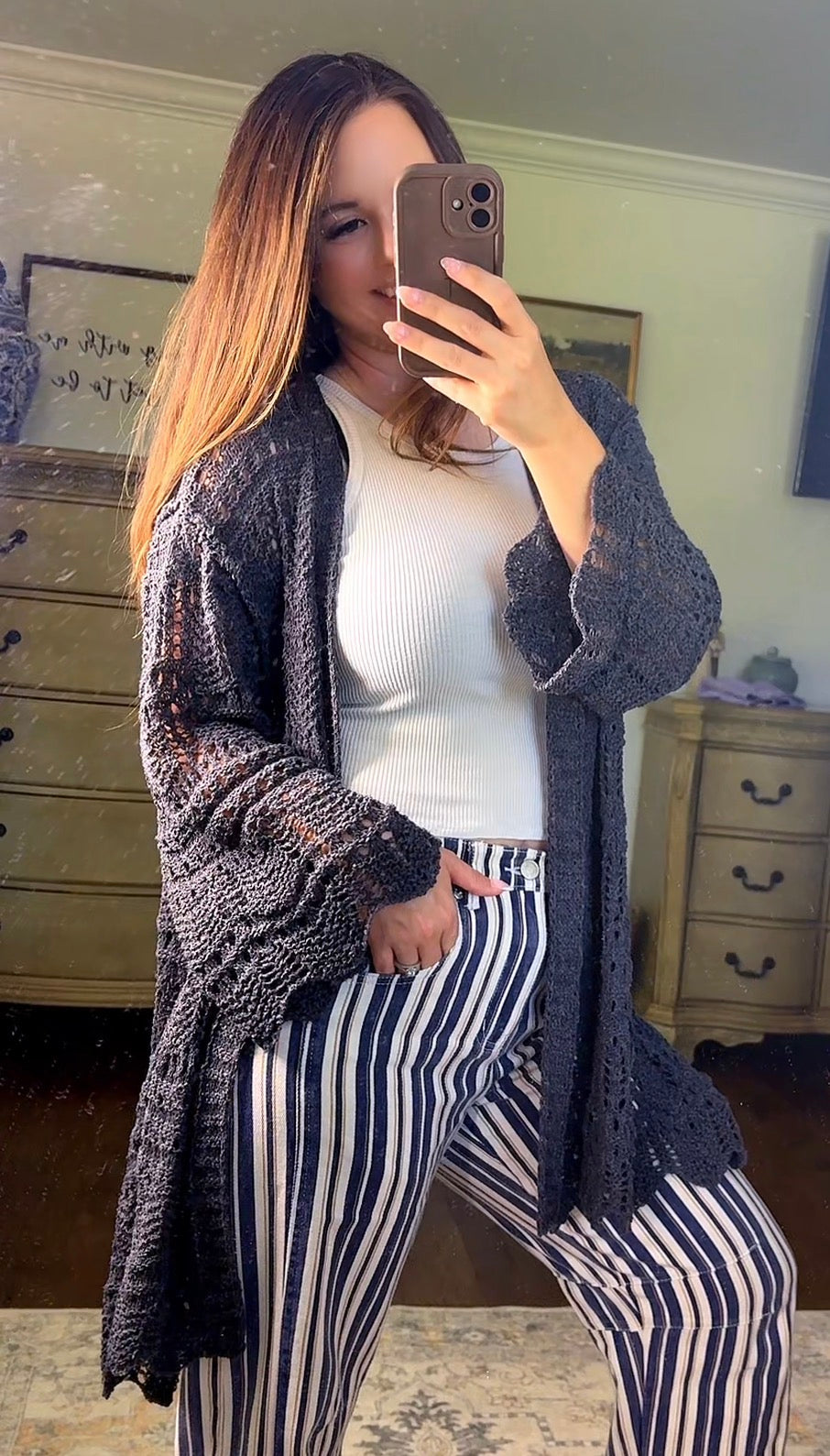 POL Wild Woven Cardigan