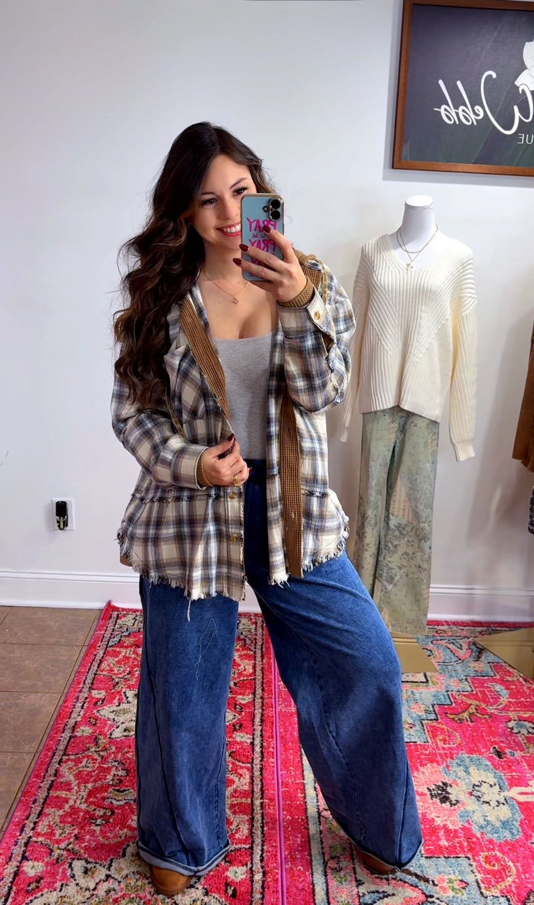 Hooded For Fall Flannel (2 Colors)