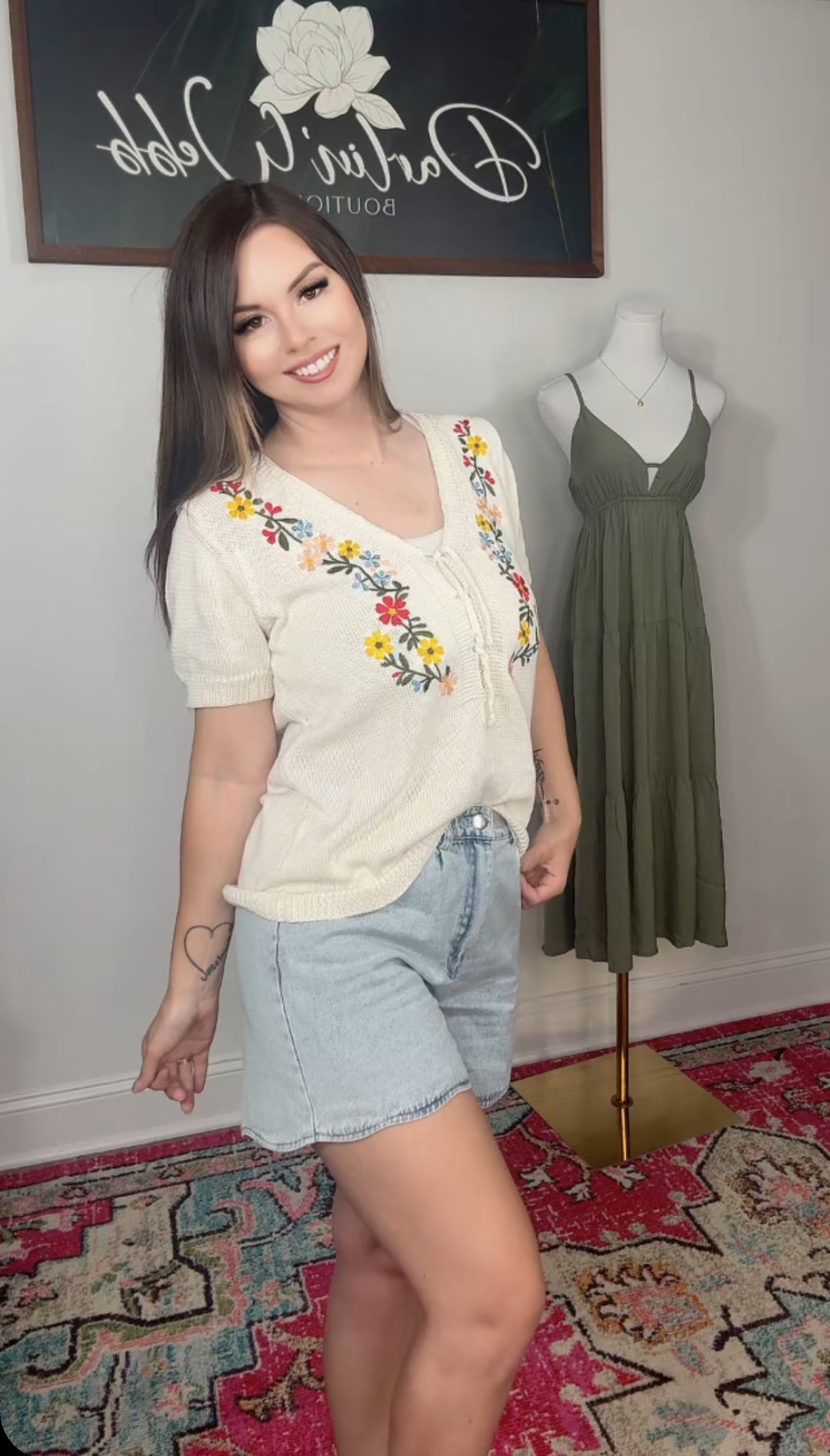Subtle Floral Top