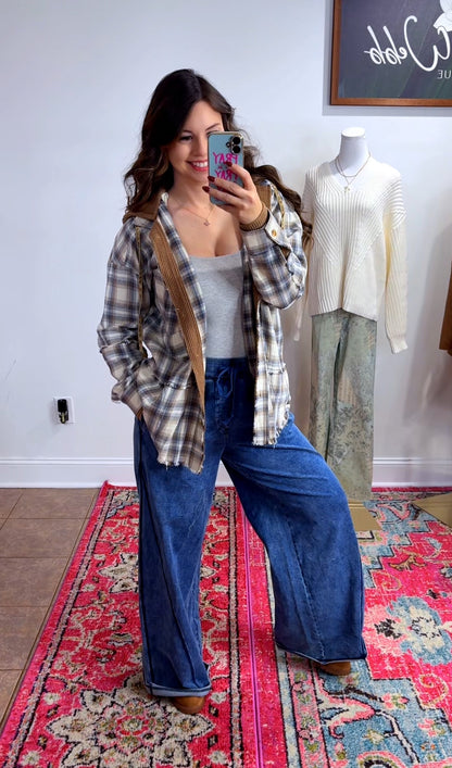 Hooded For Fall Flannel (2 Colors)