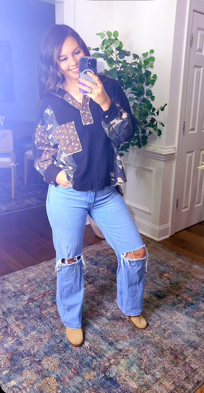 The Florally Camo Top (POL)