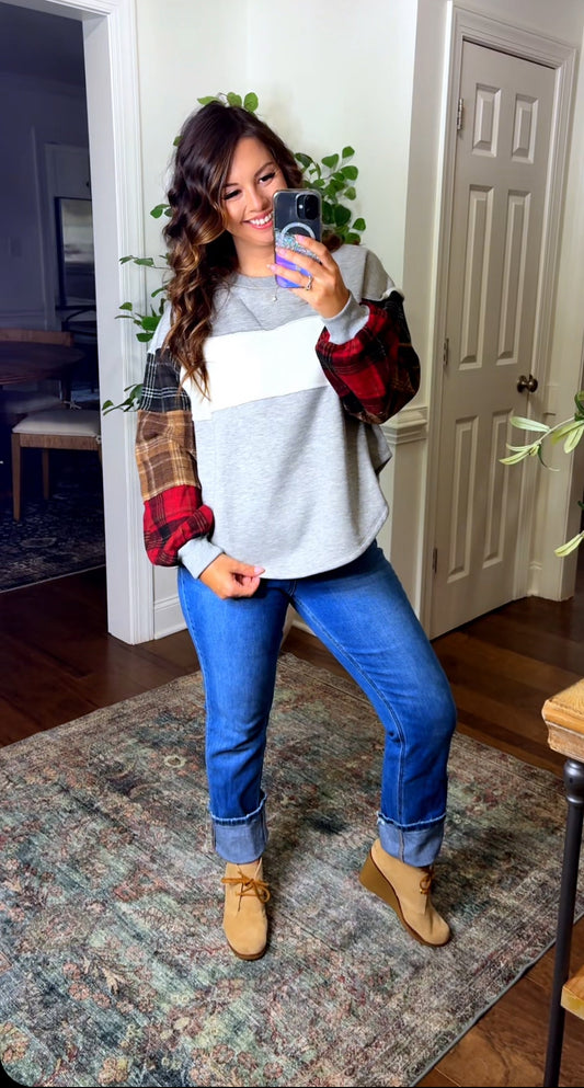 Plaid For Life Pullover