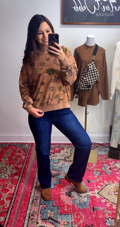 Fall Floral Pullover (2 Colors)