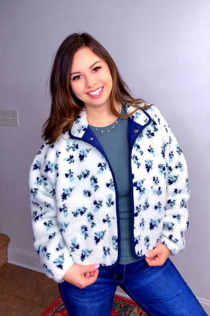 Petals in Blue Jacket