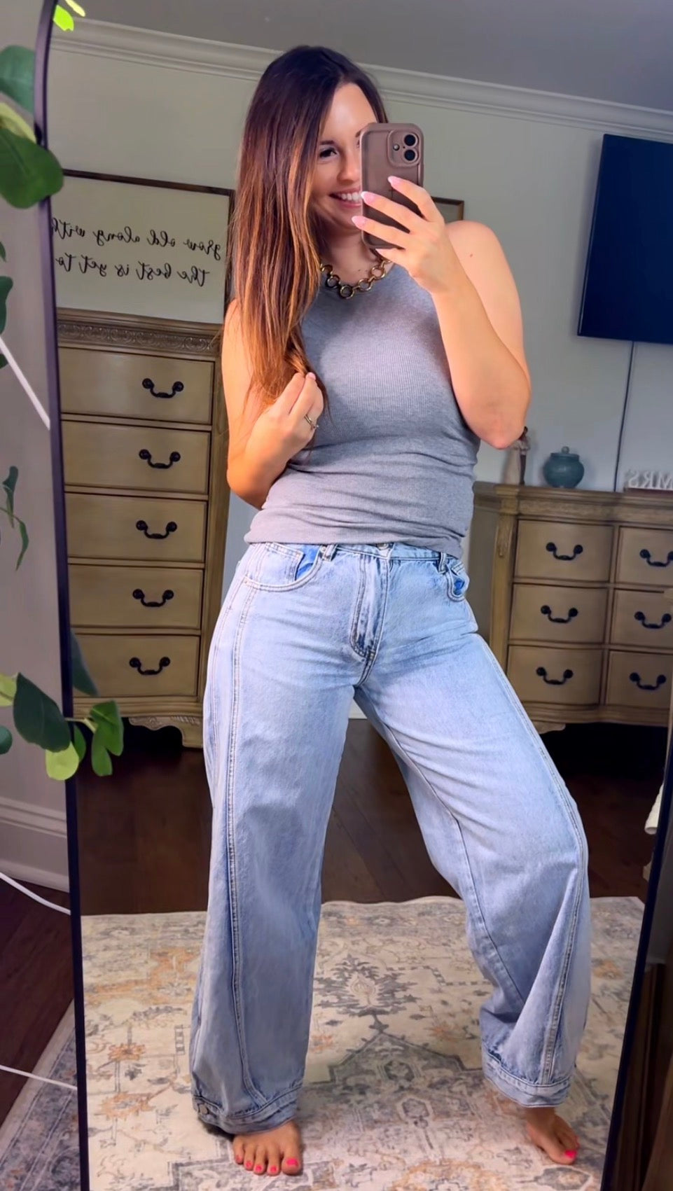 Vintage Curve Wide-Leg Jeans Aaron & Amber