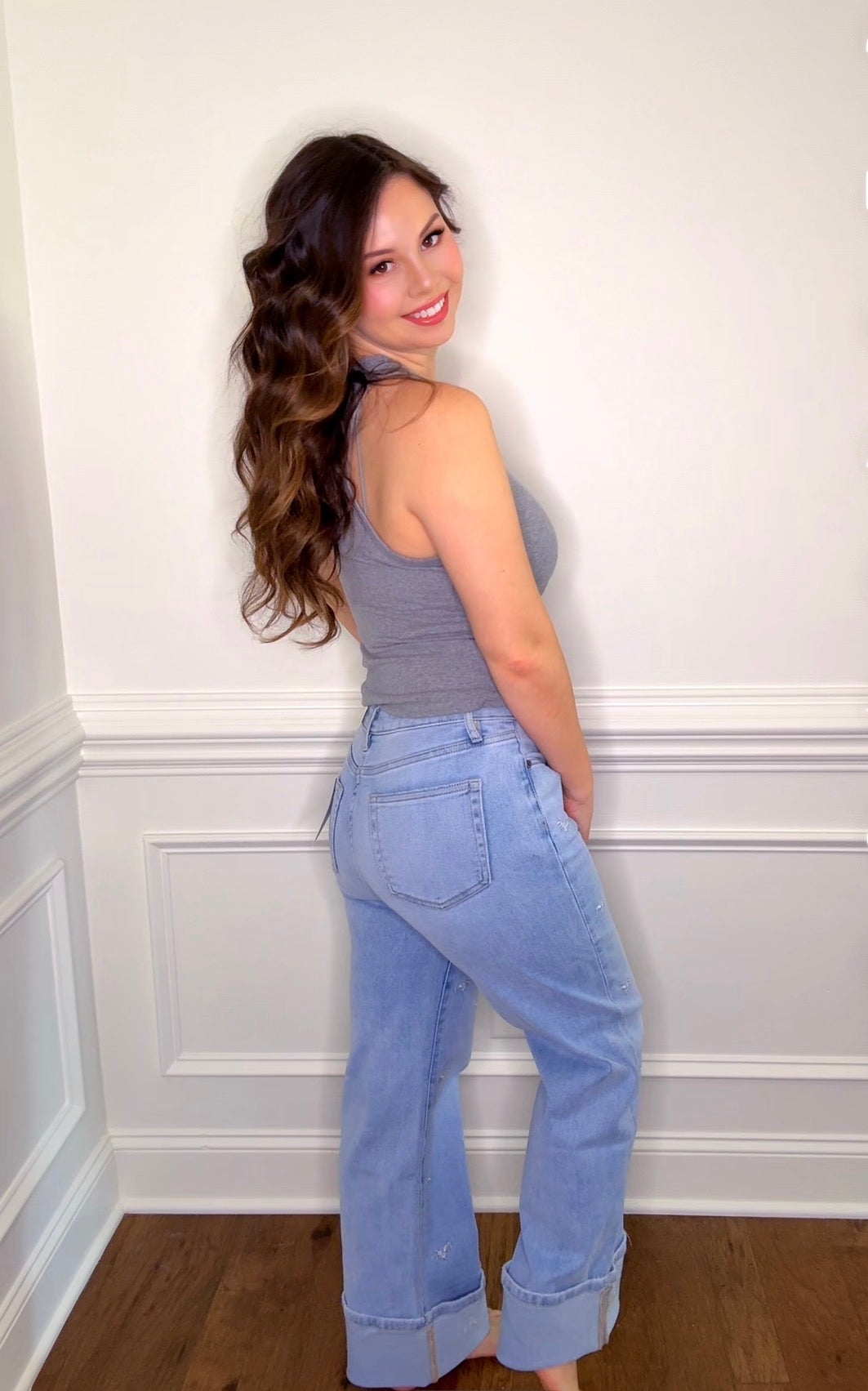 Floral Print Capri Jeans *Final Sale* *Nonrefundable*