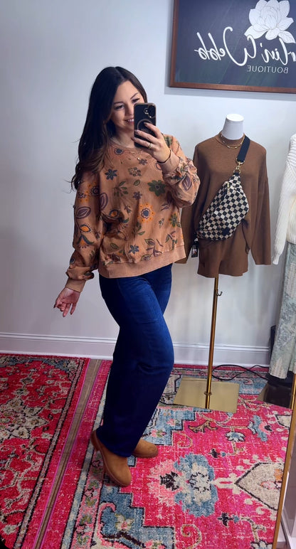 Fall Floral Pullover (2 Colors)