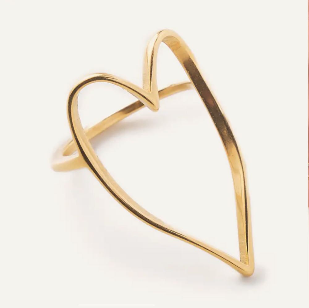 Lovie Gold Heart Ring (3 sizes)