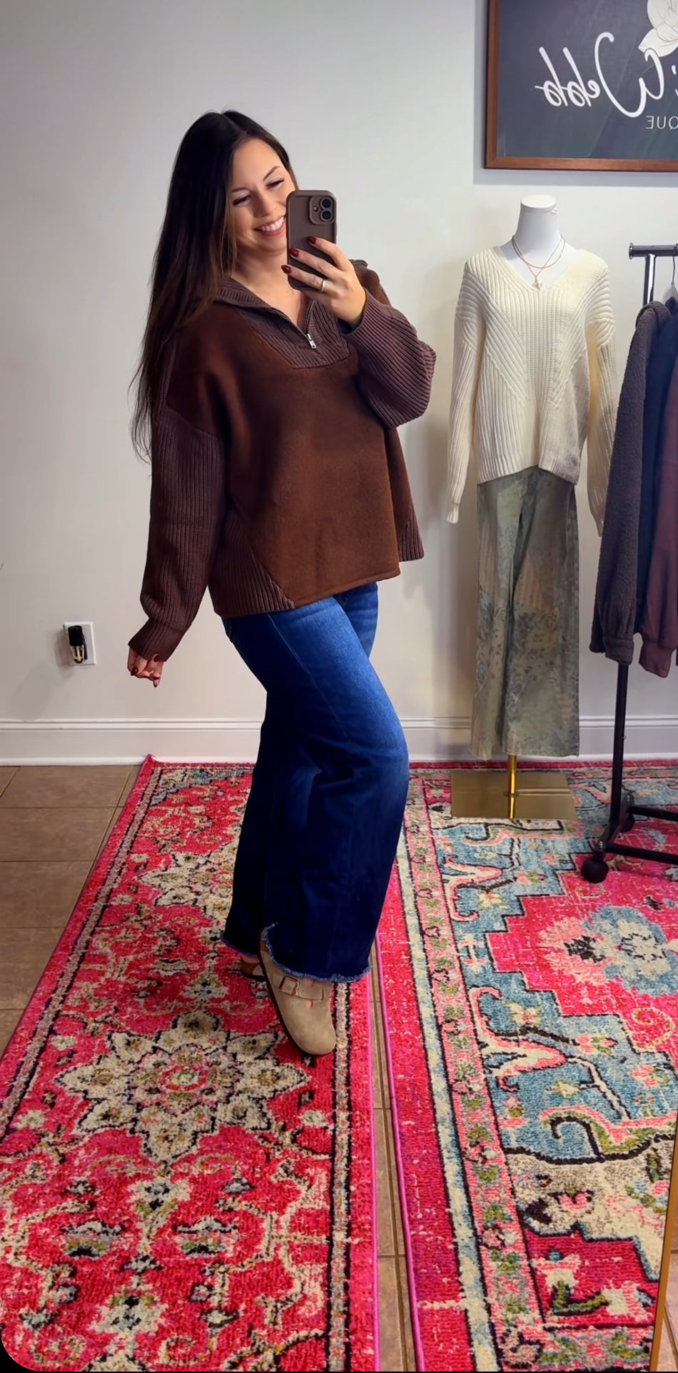 Fall Chocolates Quarter Zip