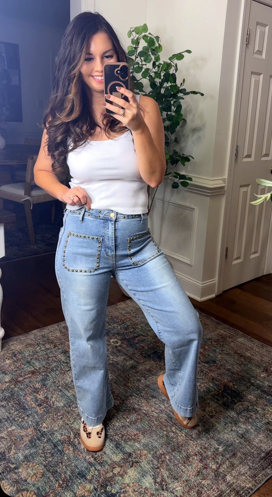 Tell Me About It Stud Jeans