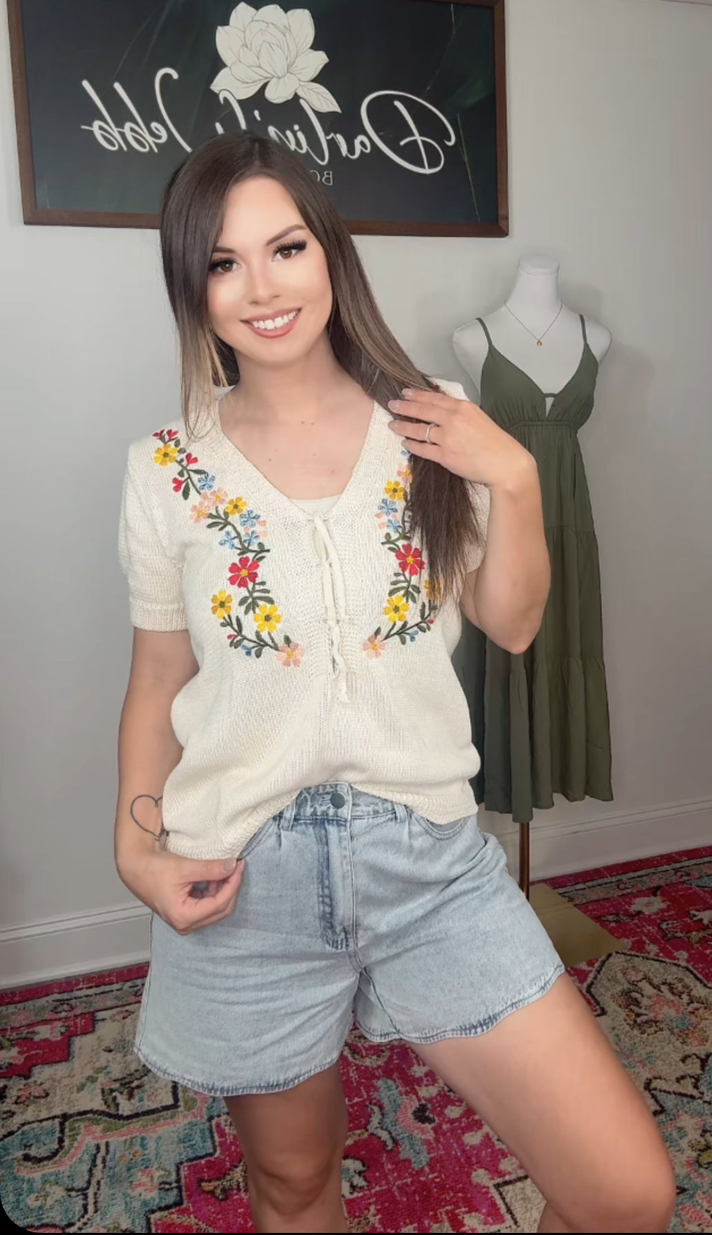 Subtle Floral Top