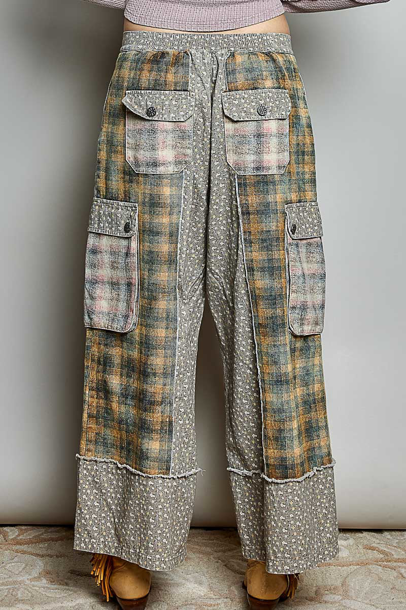 Wild & Free Patchwork Pants- POL