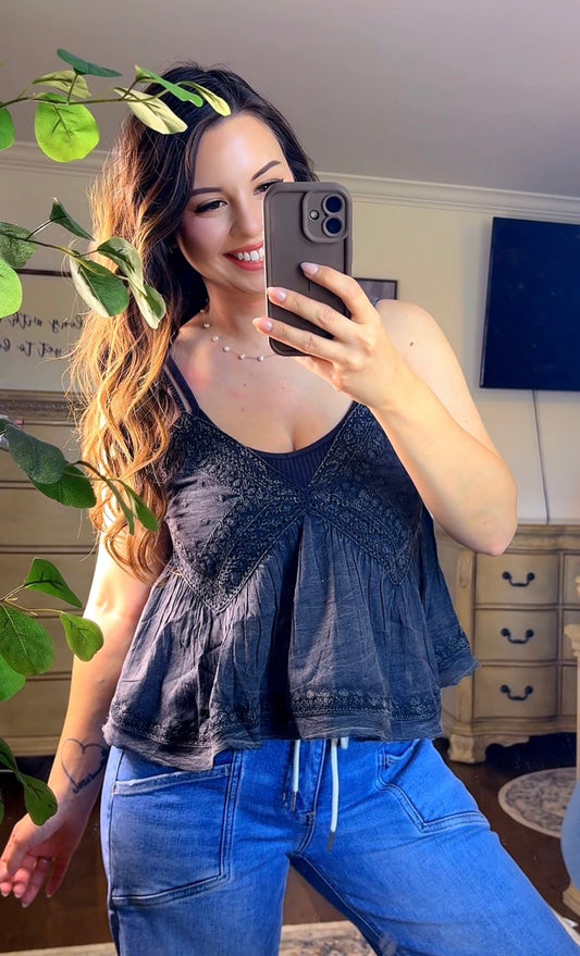 Raw Edge Accent Tank