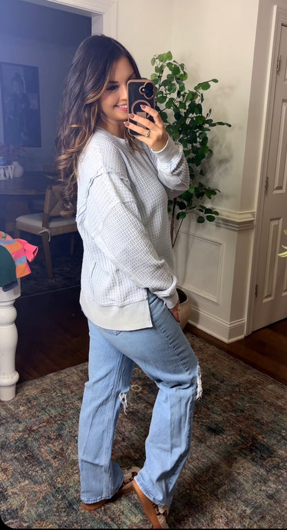 Autumn Ribbed Top (4 Colors)