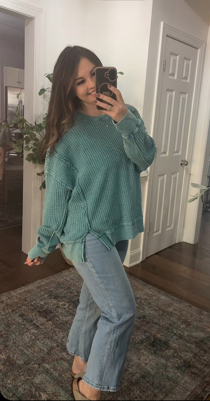 Autumn Ribbed Top (4 Colors)