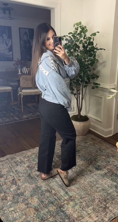 Denim Stud Jacket